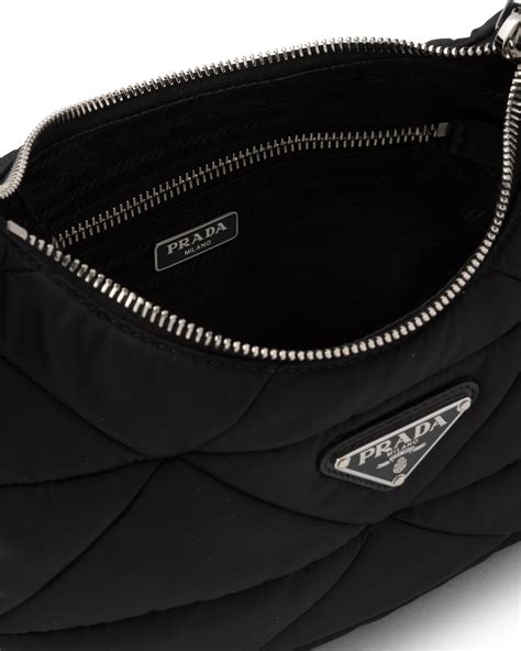 calf leather shoulder bag prada|Prada padded nylon shoulder bag.